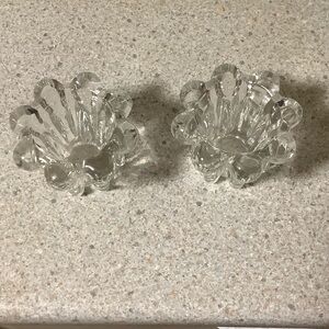Crystal Blossom Candle Holders